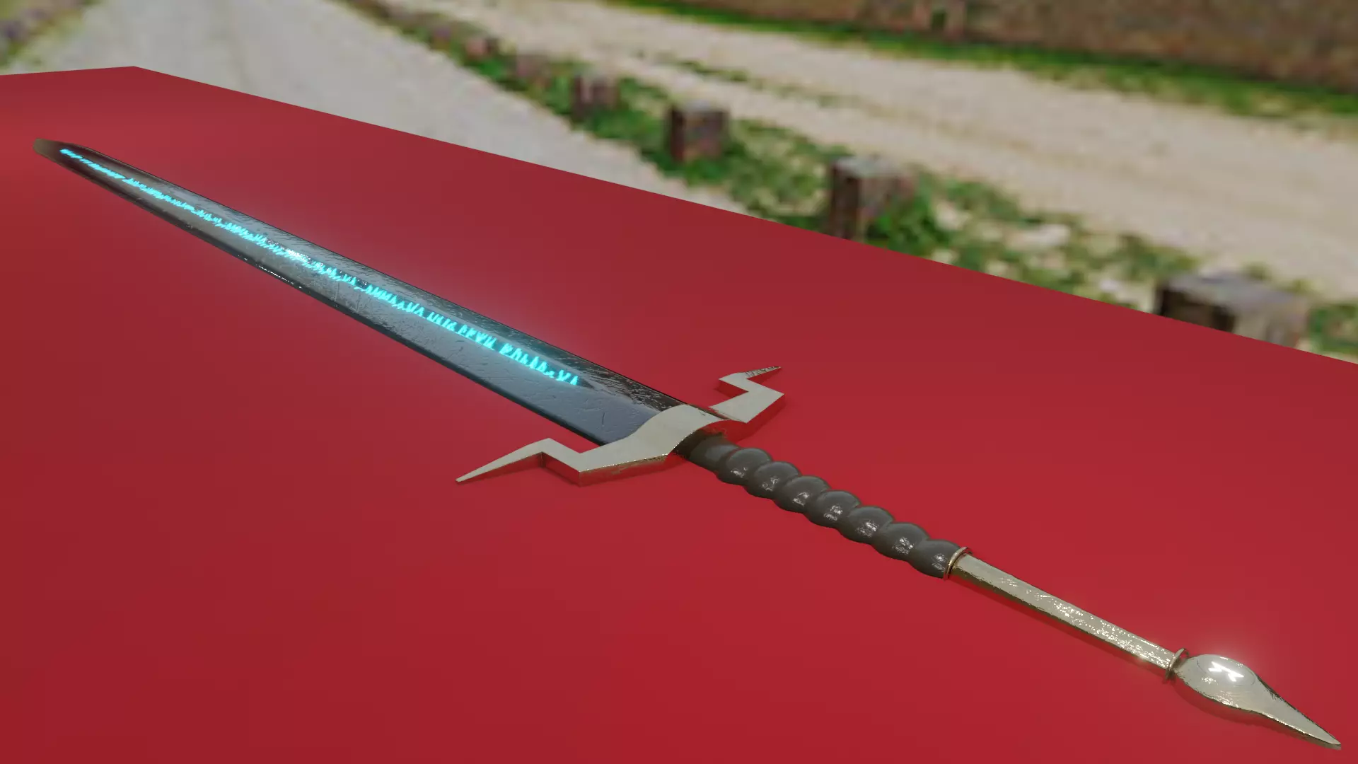 Rune Sword Free 3D model_0