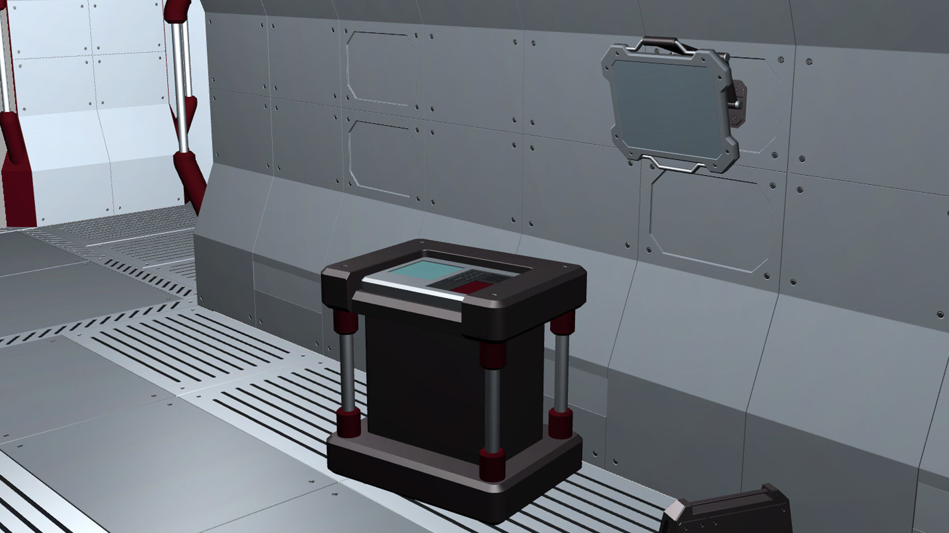 Sci Fi Spaceship hall 3d Model 3D model_4