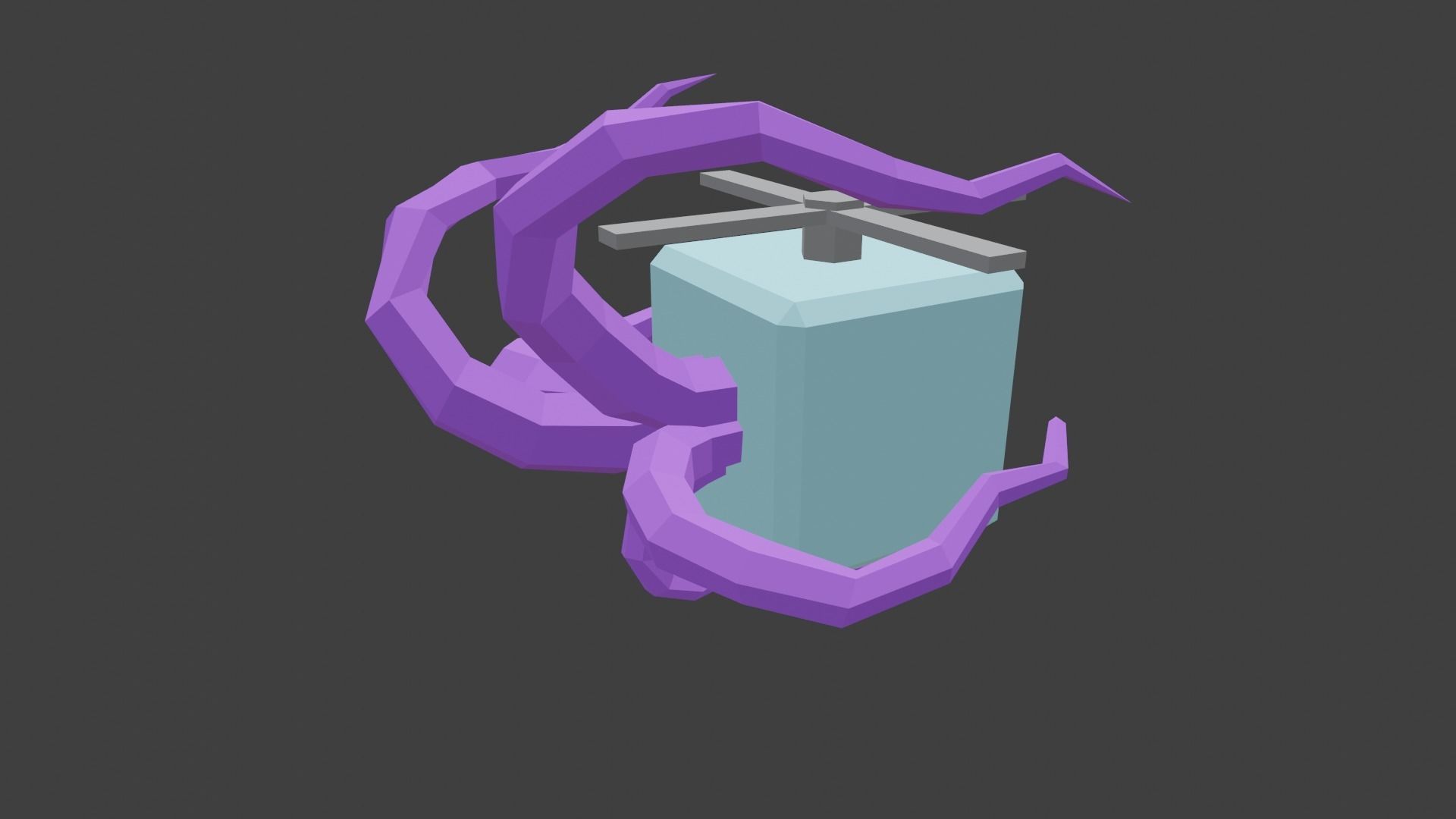 Eye Bot Free low-poly 3D model_2