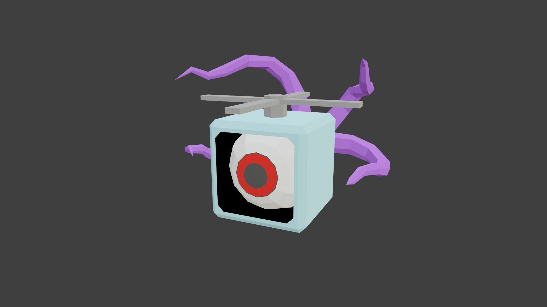 Eye Bot Free low-poly 3D model_1