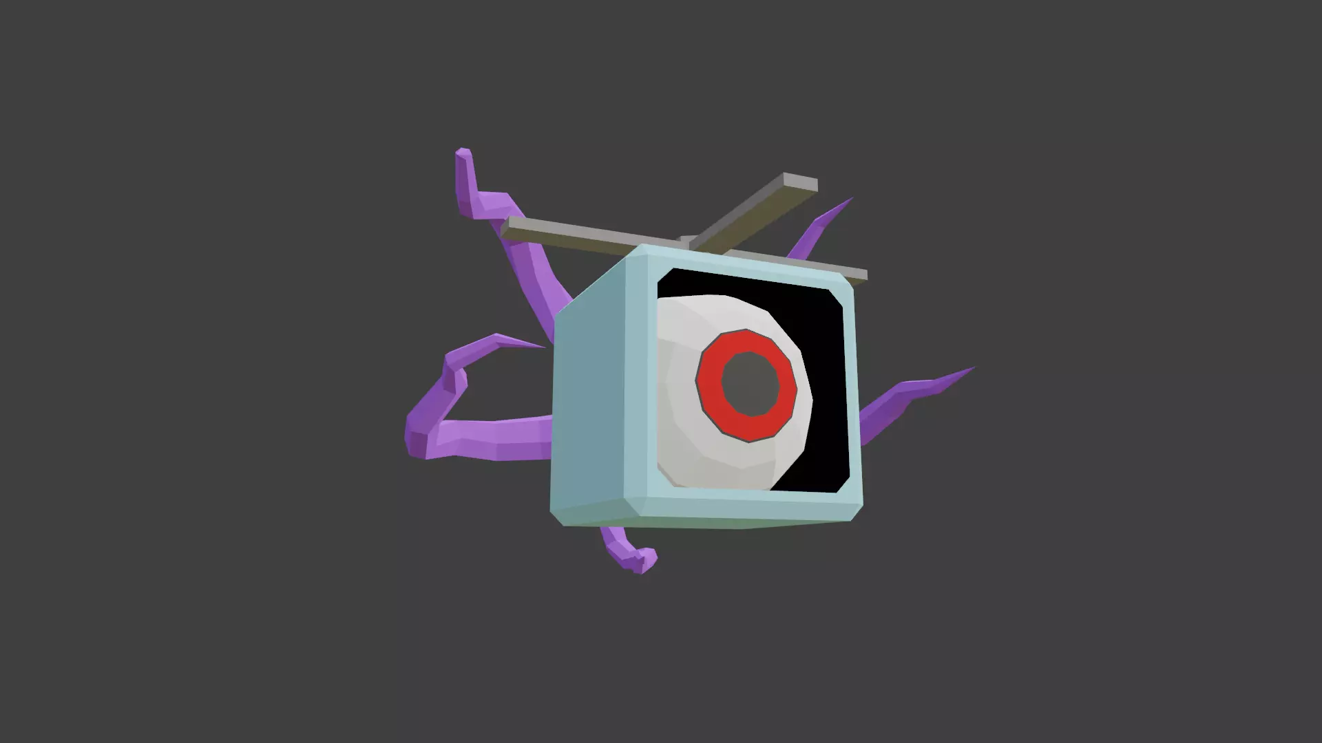 Eye Bot Free low-poly 3D model_0