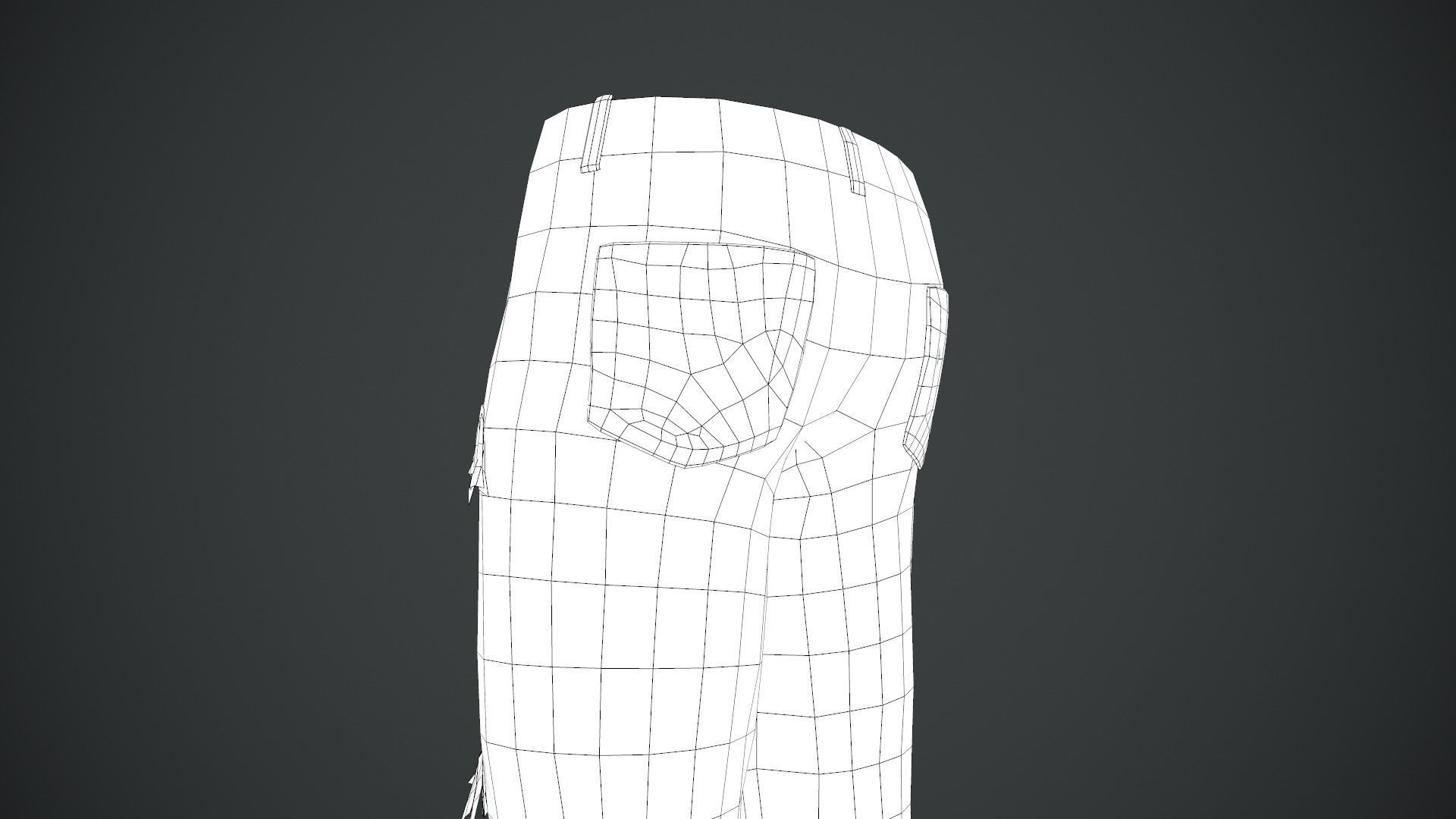 Ripped Jeans Low-poly 3D model_27