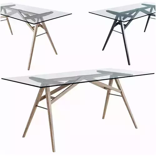 Dining table Jensen west elm 3D model