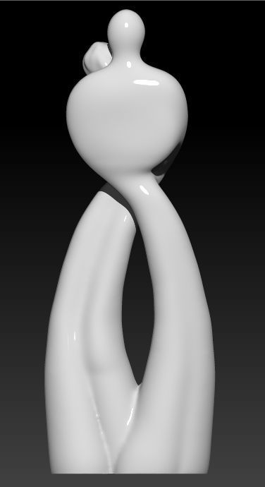 SCULPTURE HUG OF LOVERS 3D print model_3