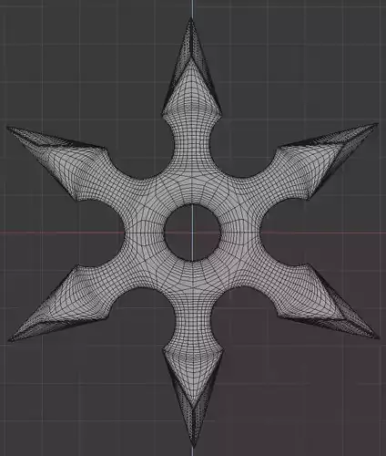 shuriken star in shape of star