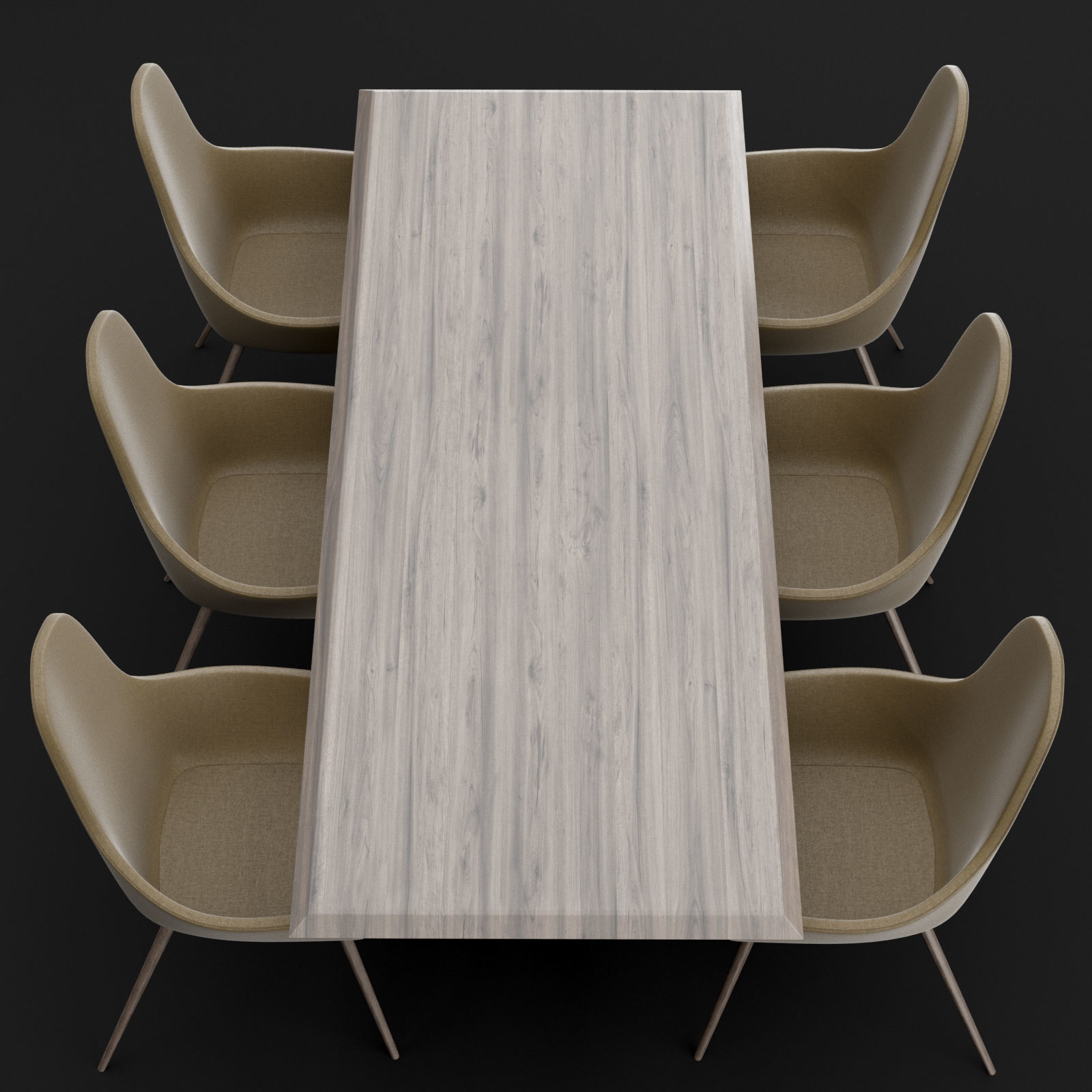 Table and chair 1 3D model_14