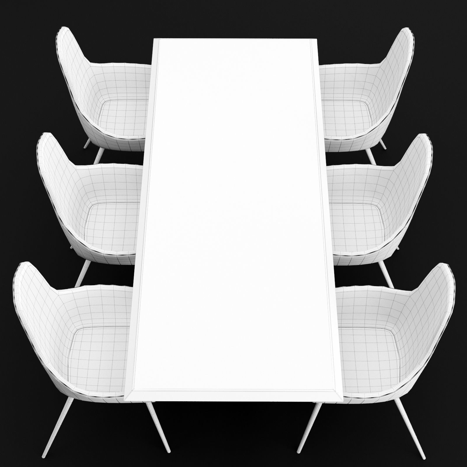 Table and chair 1 3D model_15