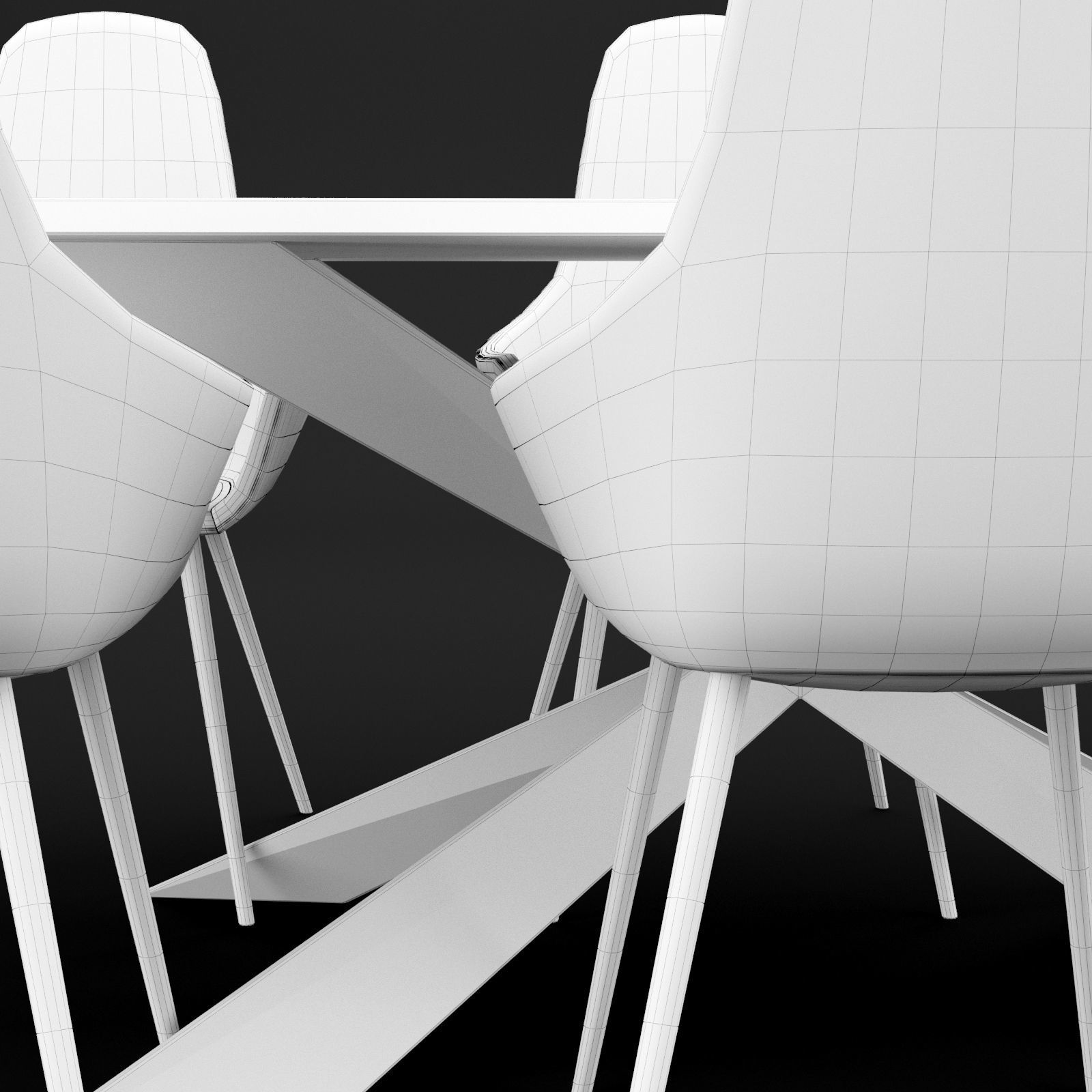 Table and chair 1 3D model_17