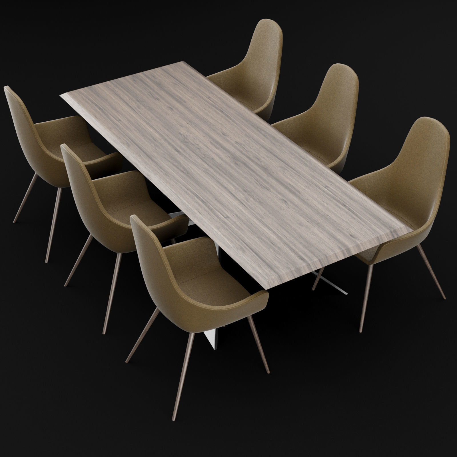 Table and chair 1 3D model_18