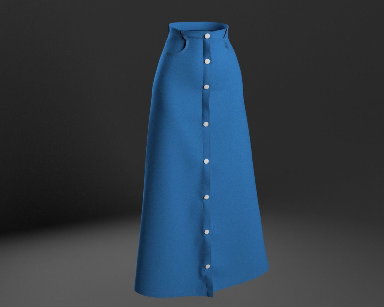 Women Female Skirt Collection 3D Model _10