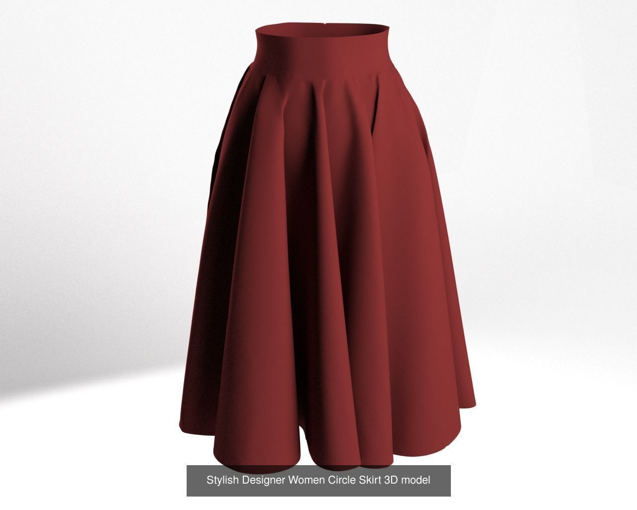 Women Female Skirt Collection 3D Model _3