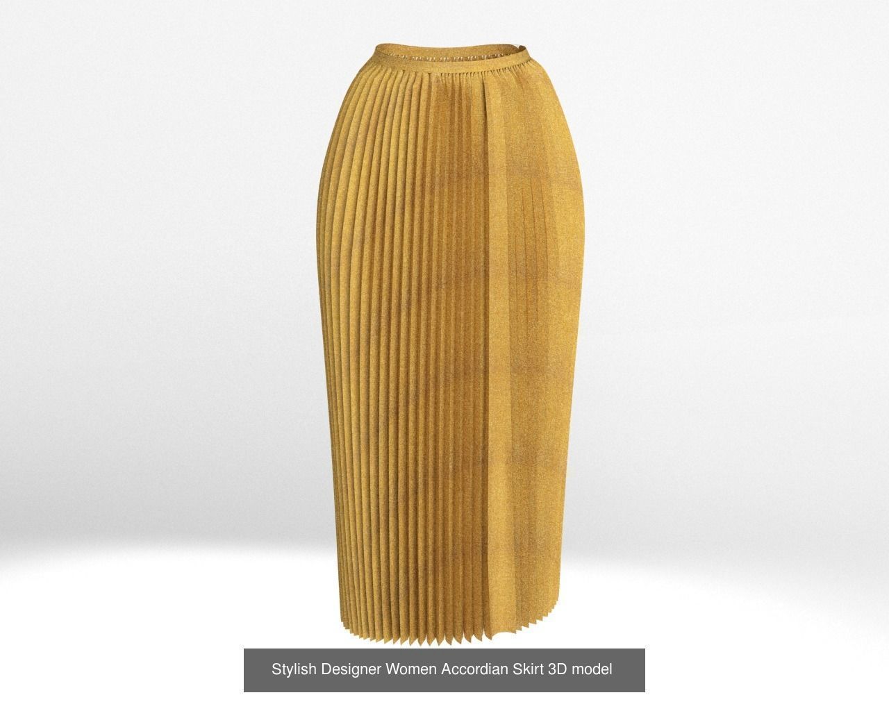 Women Female Skirt Collection 3D Model _1