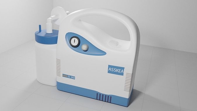 ASSKEA S30 - Medical Suction Device Low-poly 3D model