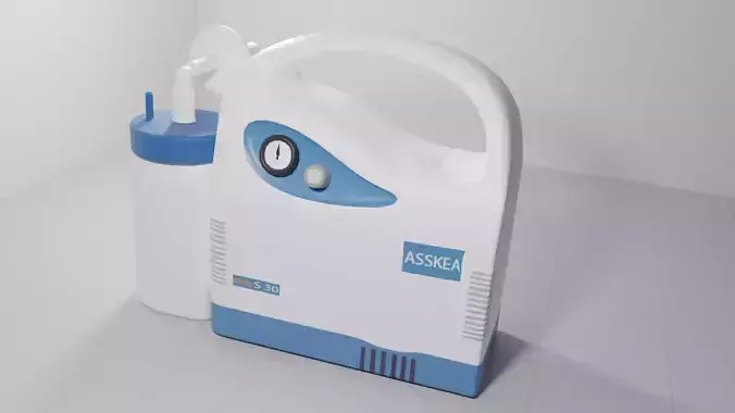 ASSKEA S30 - Medical Suction Device Low-poly 3D model