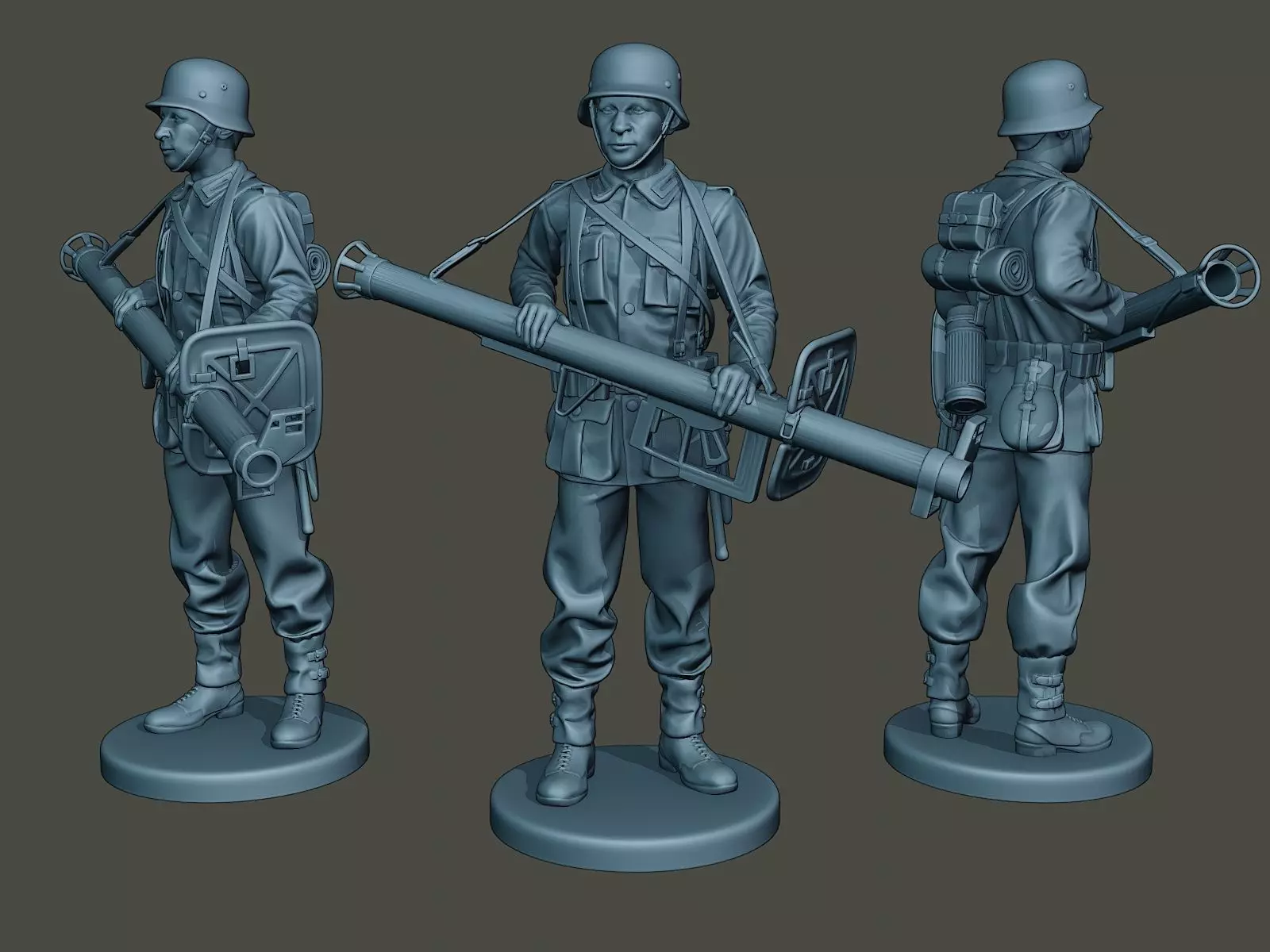 German soldier ww2 Stand Guard G4 3D print model