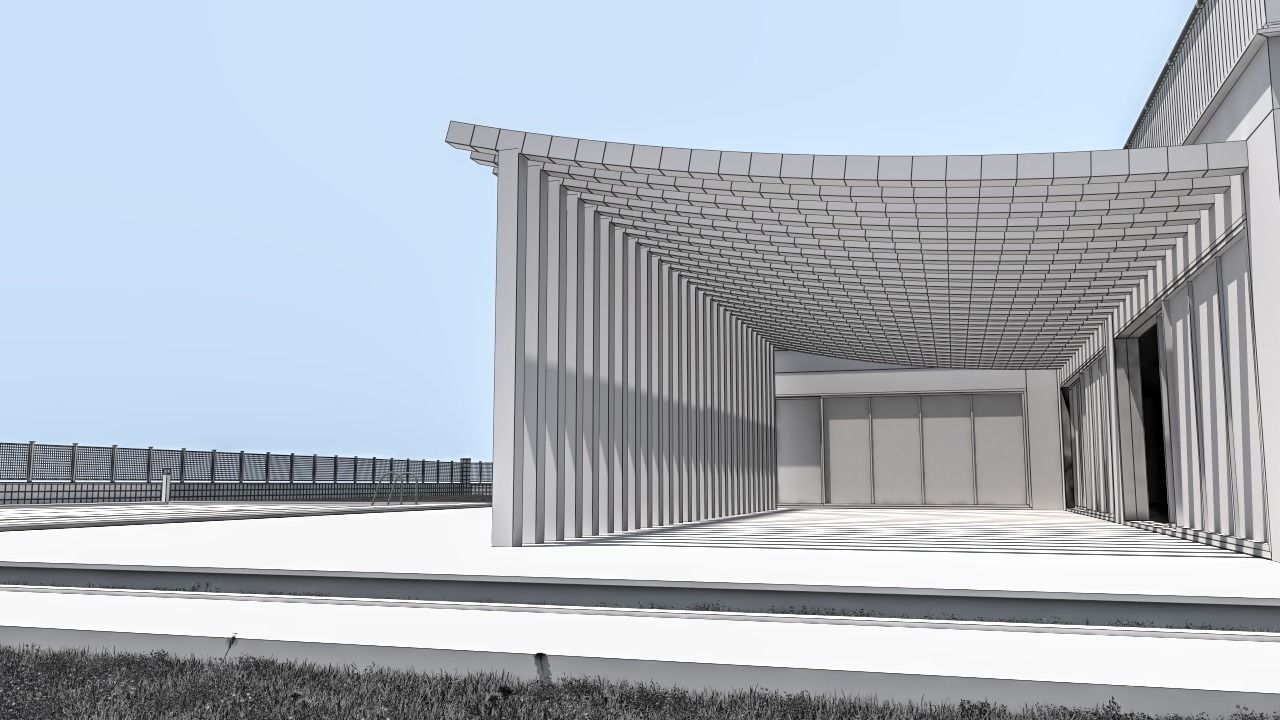 House with pool 3D model_9