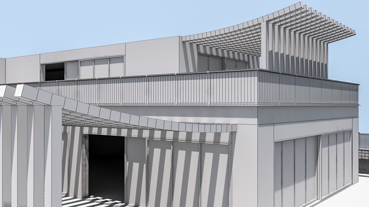 House with pool 3D model_19