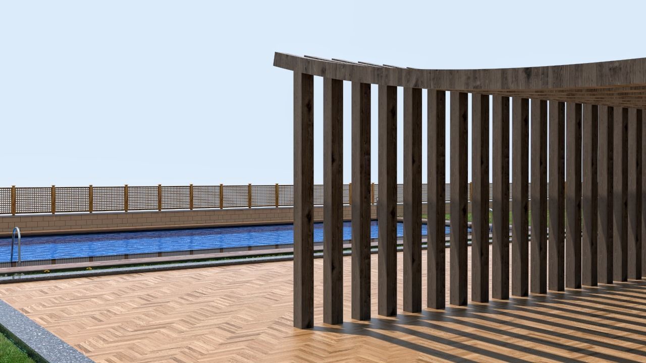 House with pool 3D model_10