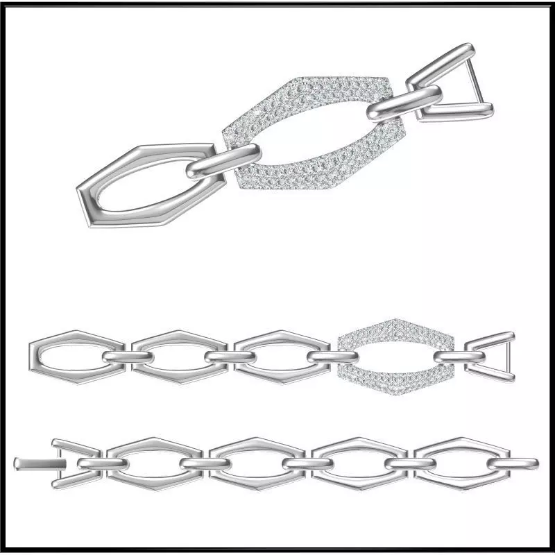 JCD Format Vintage bracelets metal file for jewelry making 3D model 3D ...