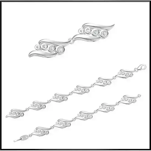 JCD Format Diamond bracelets jewelry jcd institute 3D print model