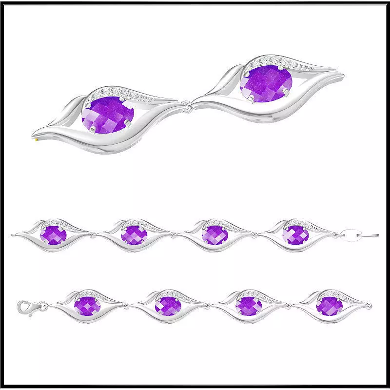 JCD Format  Custom bracelets jewelers file set 3D print model_0