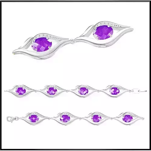 JCD Format  Custom bracelets jewelers file set 3D print model