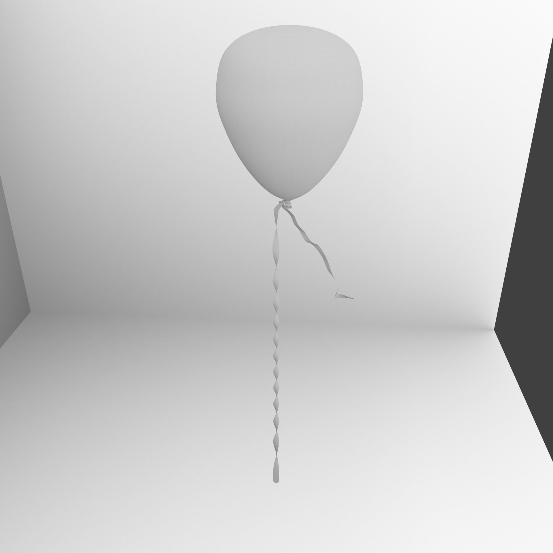 Random Color Metallic Balloon 2 3D model_3