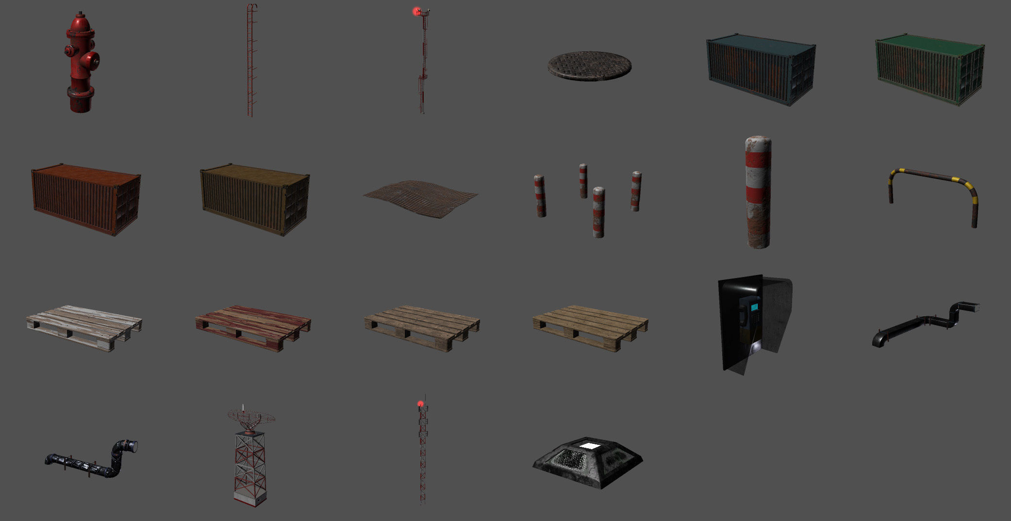 Airport Creator Kit Low-poly 3D model_23