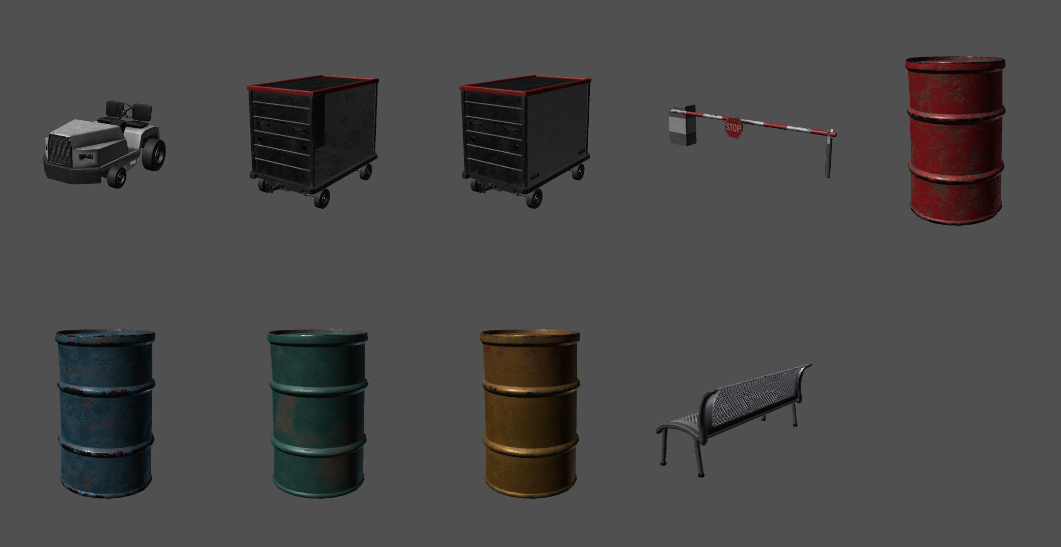 Airport Creator Kit Low-poly 3D model_21