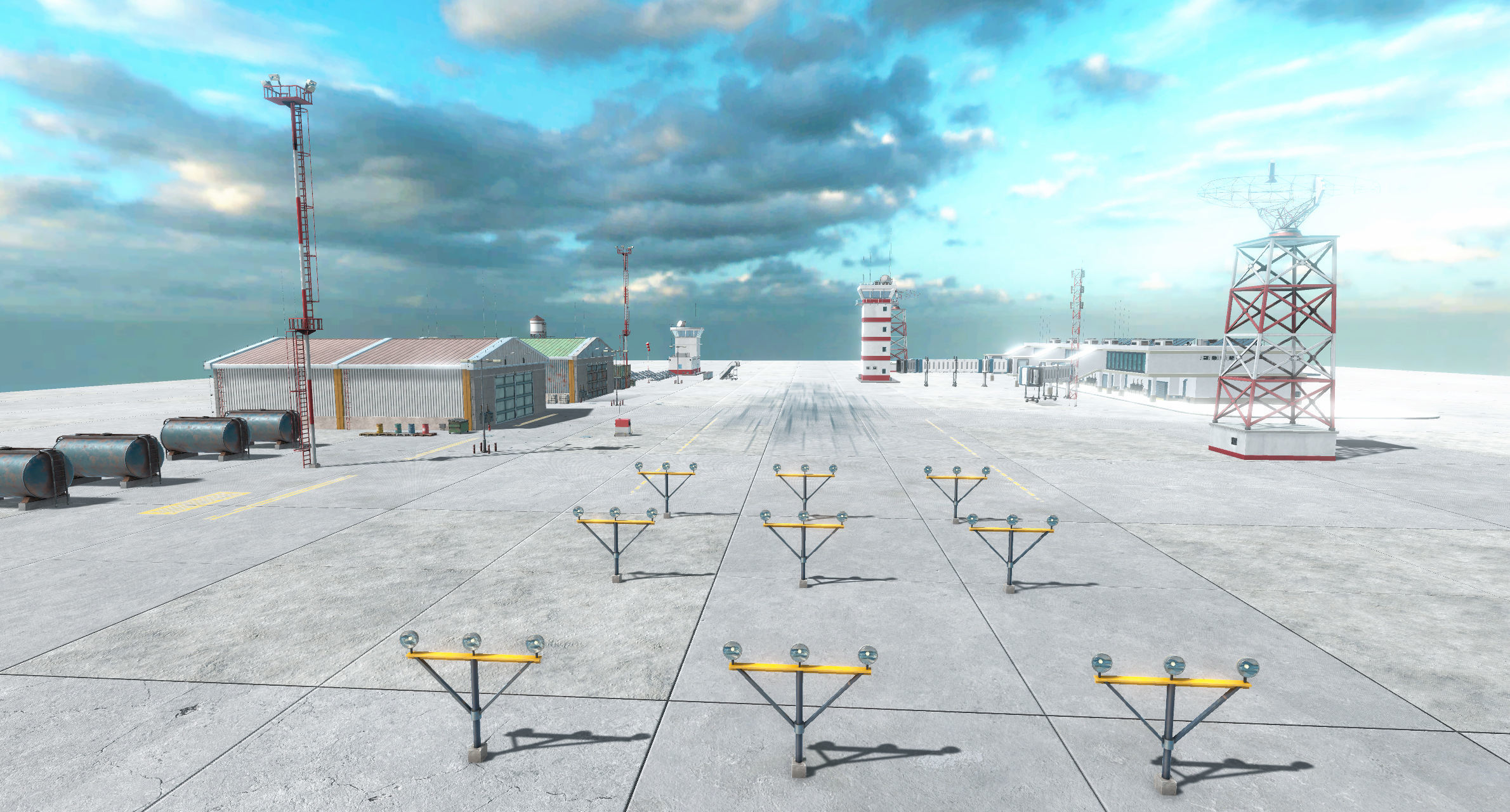 Airport Creator Kit Low-poly 3D model_4