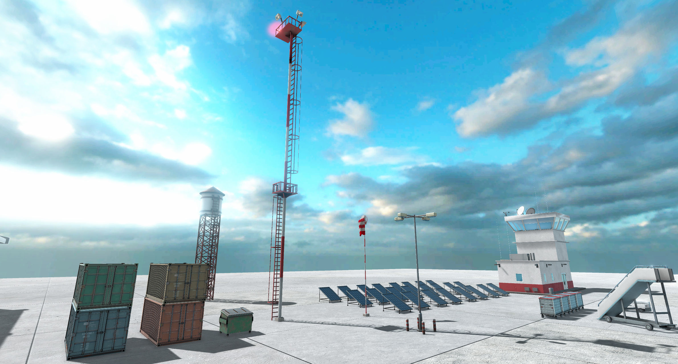 Airport Creator Kit Low-poly 3D model_7