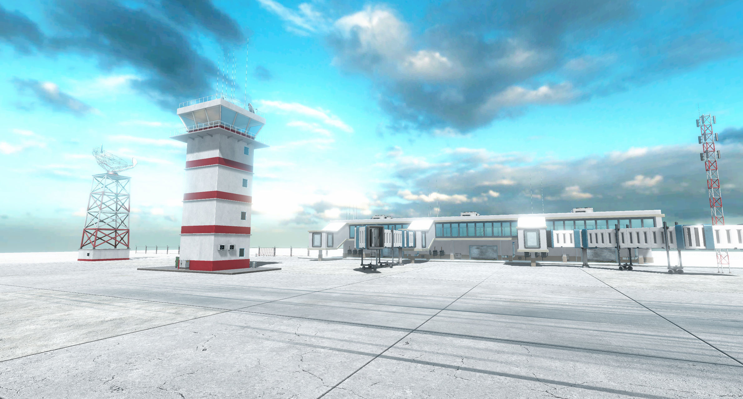 Airport Creator Kit Low-poly 3D model_3