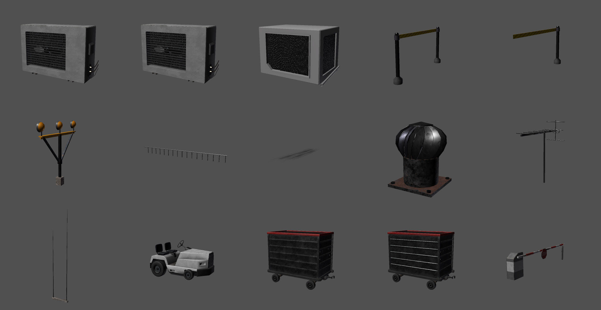 Airport Creator Kit Low-poly 3D model_25