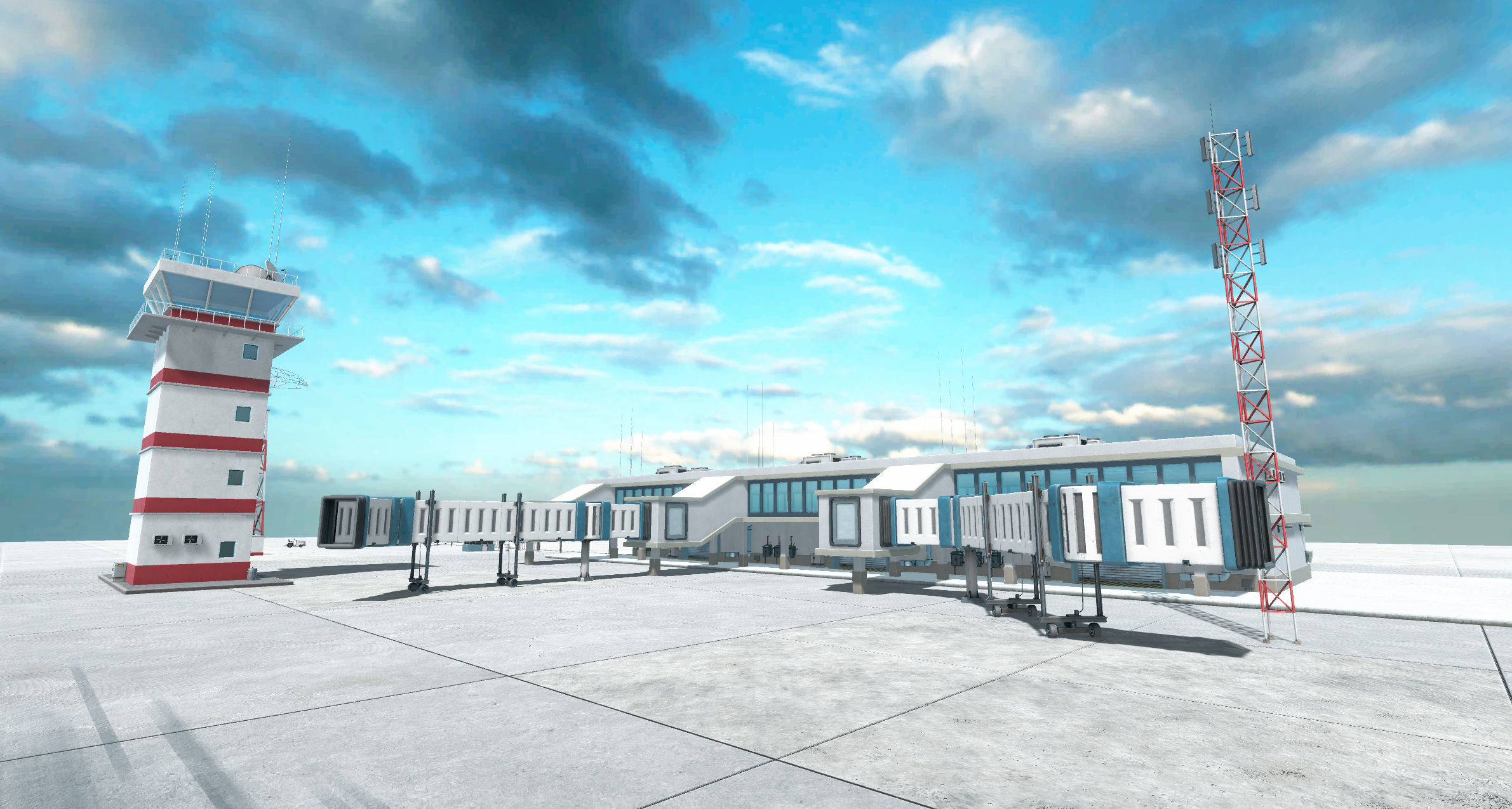 Airport Creator Kit Low-poly 3D model_15