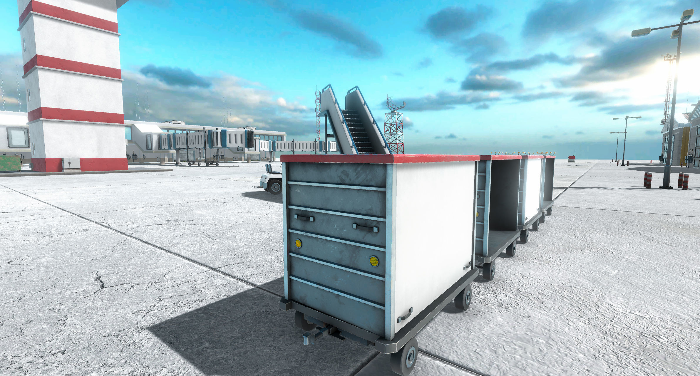 Airport Creator Kit Low-poly 3D model_9