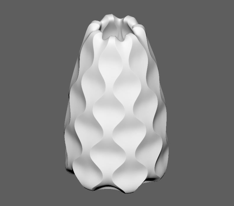 Geometric Flower Vase 3D print model_3