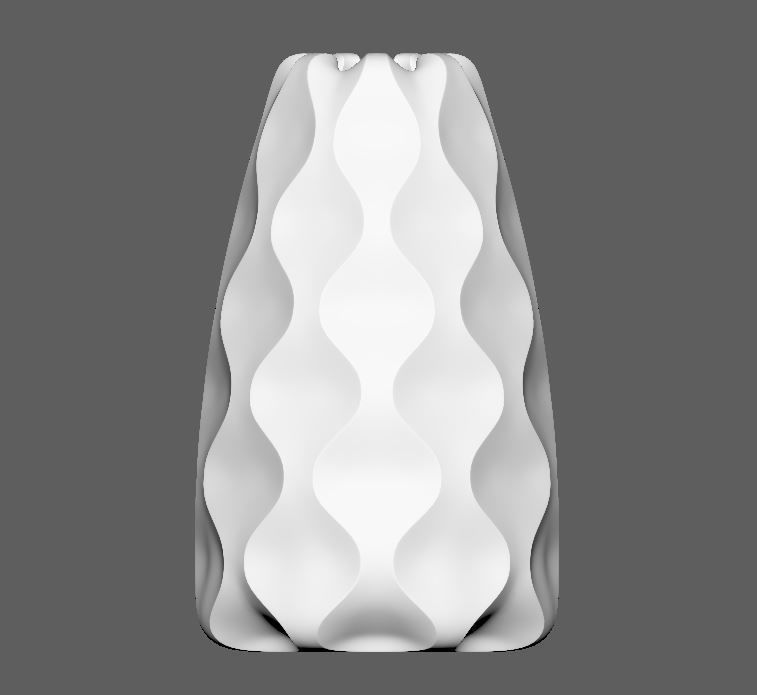 Geometric Flower Vase 3D print model_2