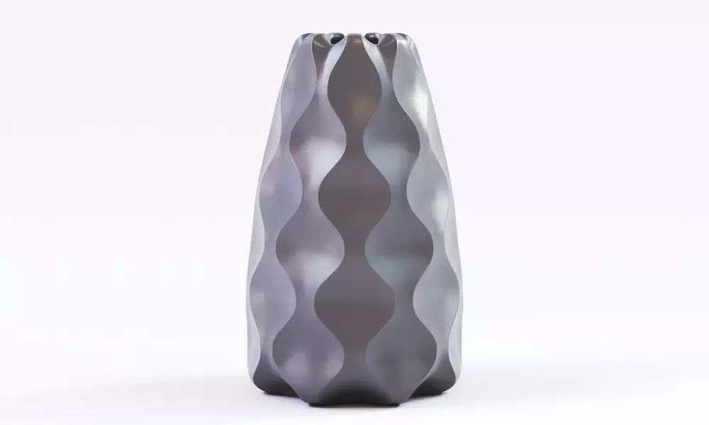 Geometric Flower Vase 3D print model_0