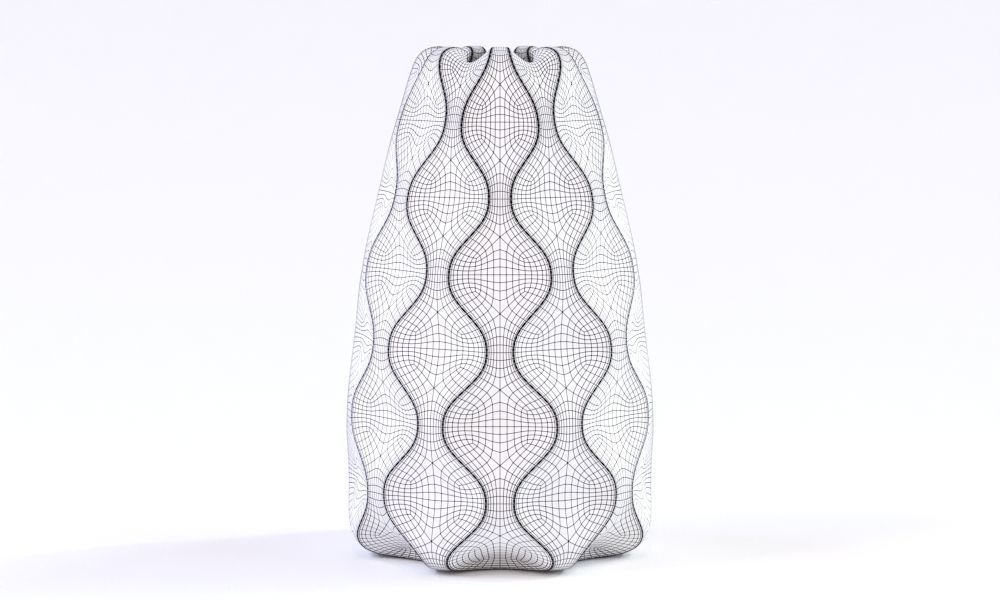 Geometric Flower Vase 3D print model_1