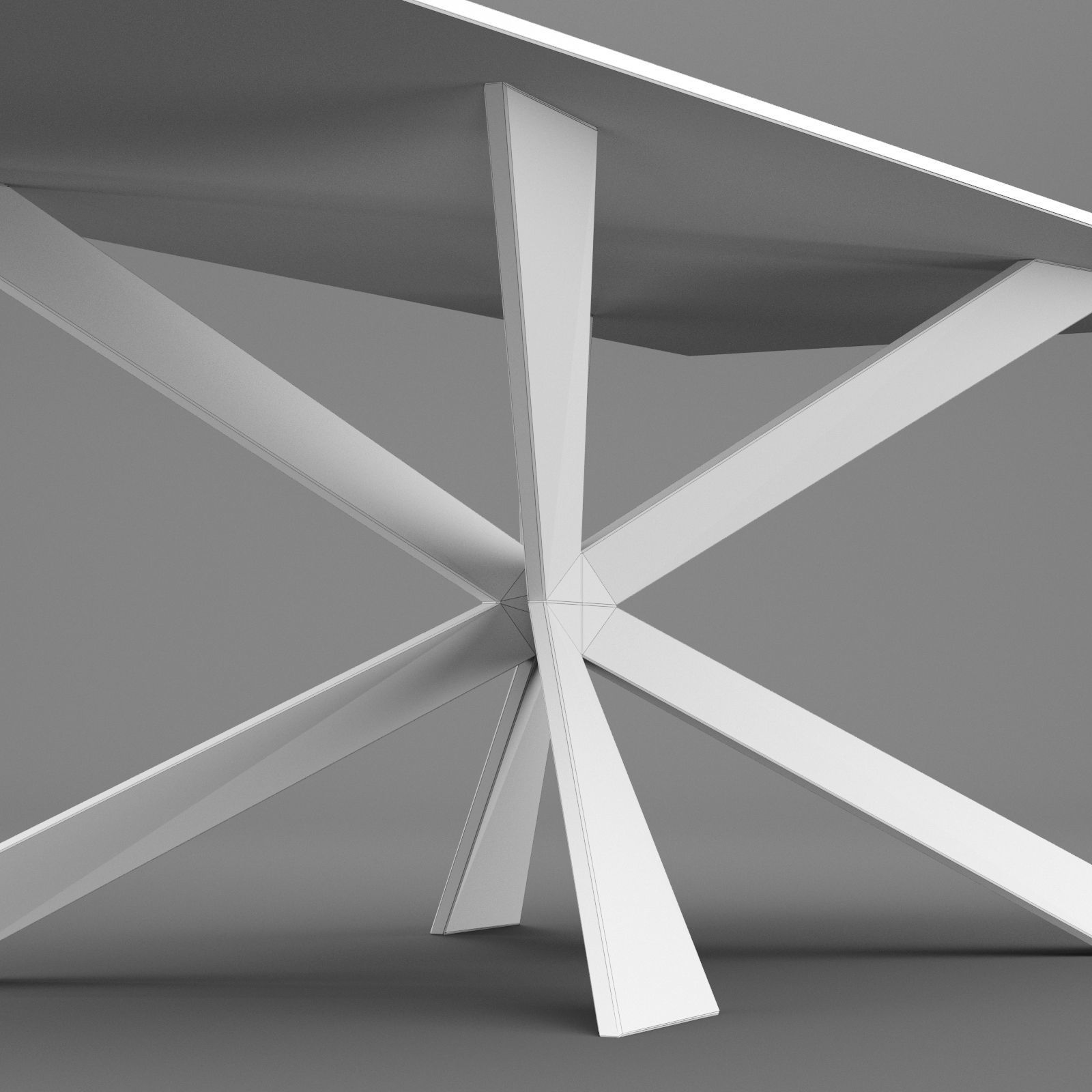 Dining table 1 3D model_8