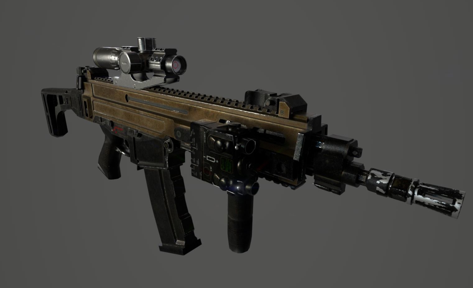 CZ 805 BREN Rifle Low-poly 3D model_3