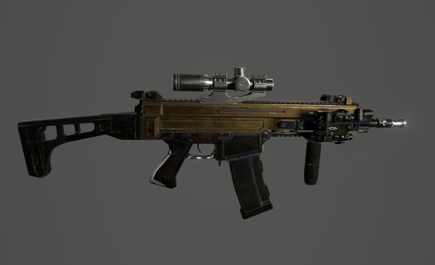 CZ 805 BREN Rifle Low-poly 3D model_5