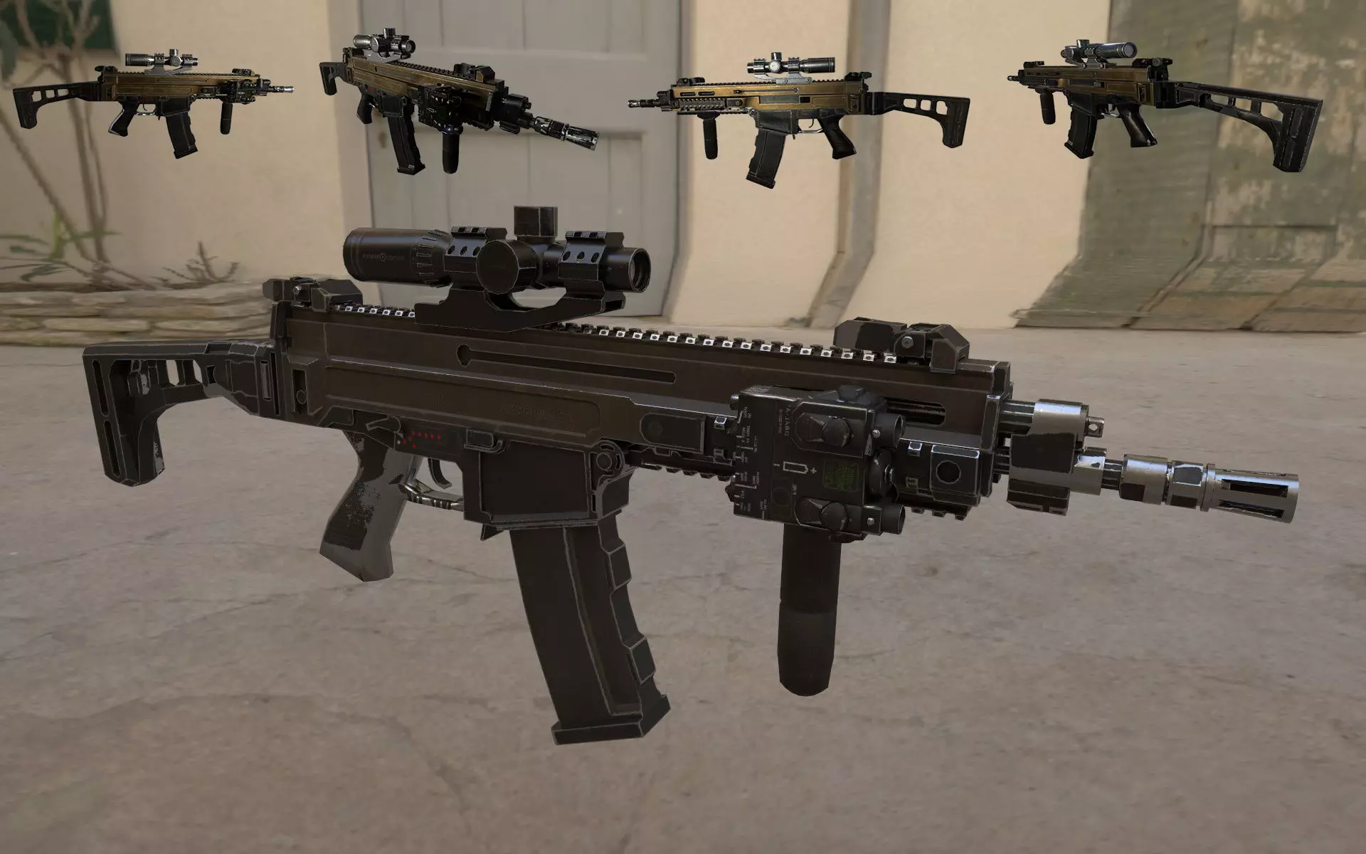 CZ 805 BREN Rifle Low-poly 3D model_0