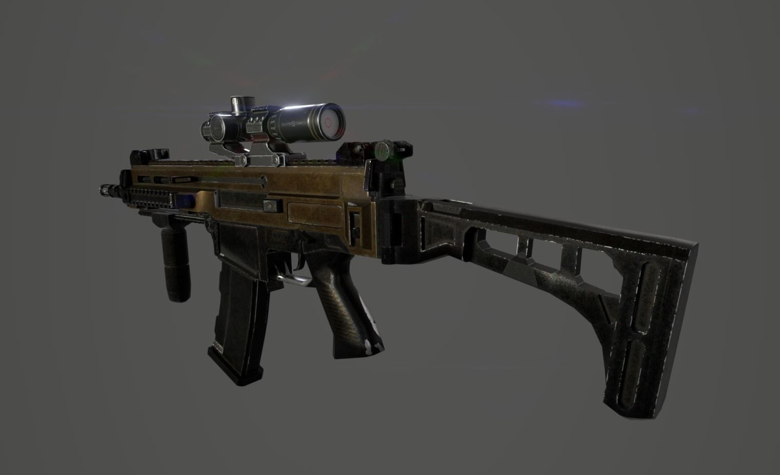 CZ 805 BREN Rifle Low-poly 3D model_2