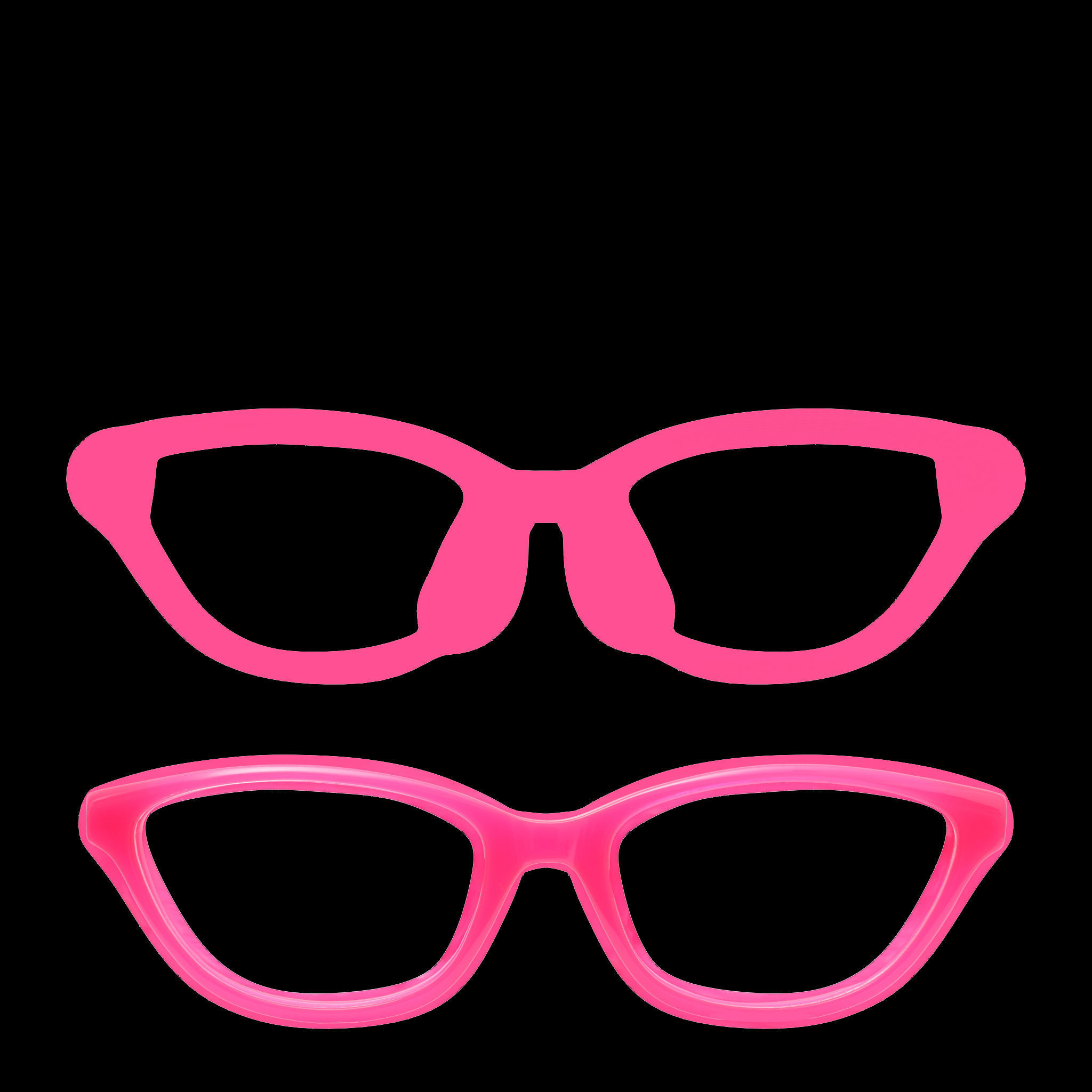 Eyeglasses for Men and Women 3D print model_7