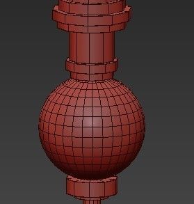 lightstar chandelier with glass candle holders 3D model_2