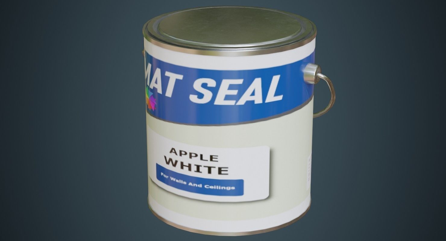 Paint Can 2A Low-poly 3D model_3