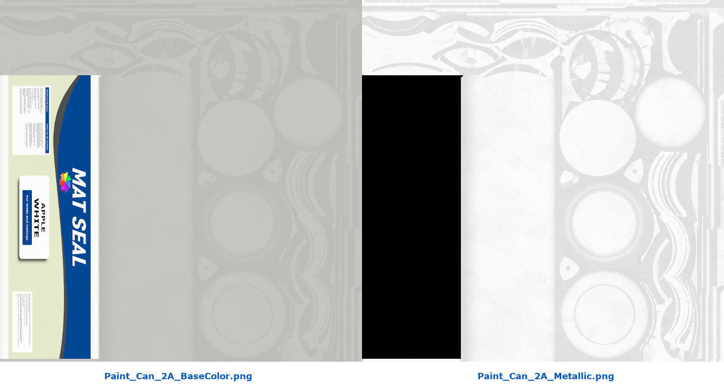 Paint Can 2A Low-poly 3D model_11