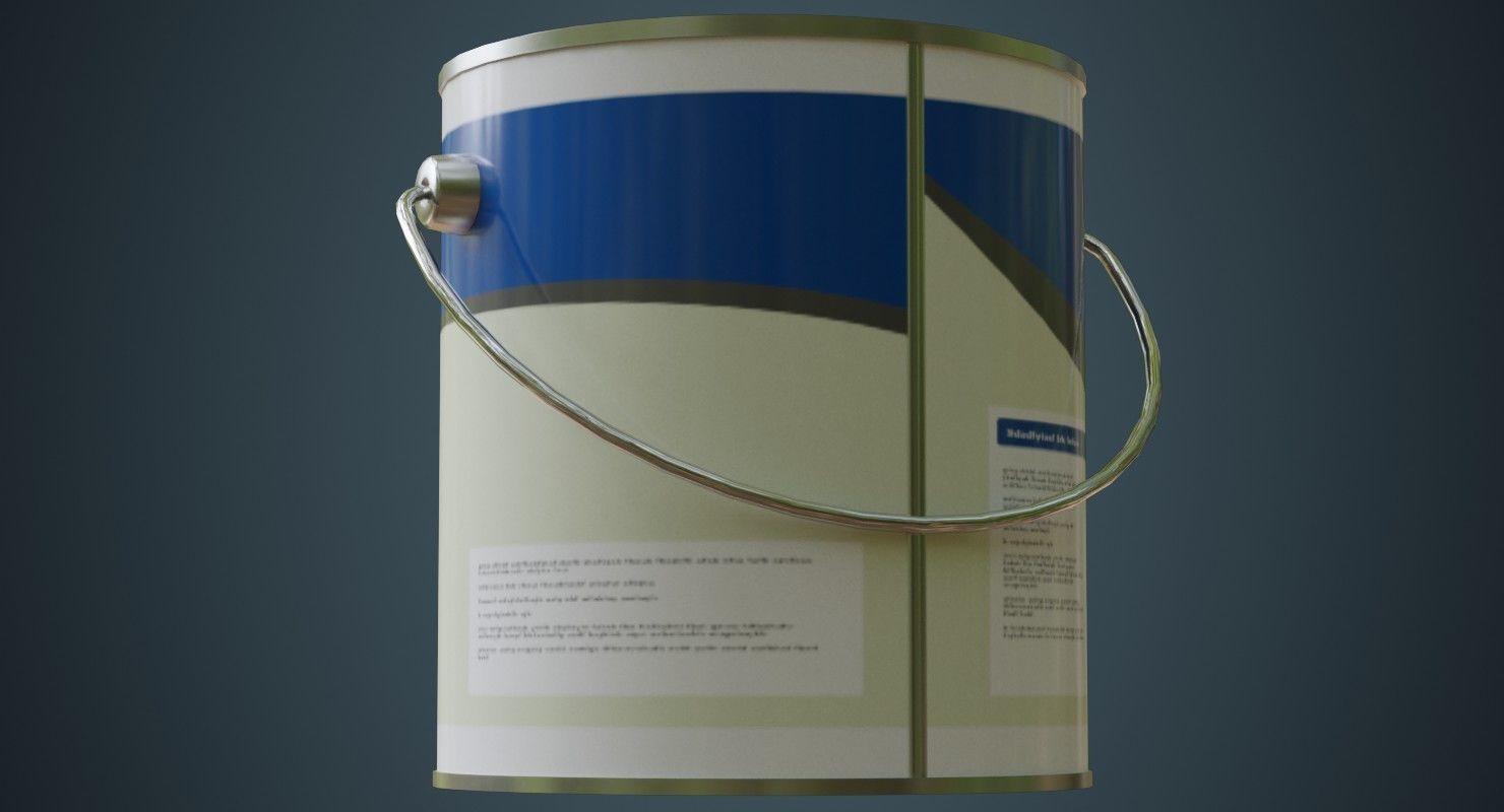 Paint Can 2A Low-poly 3D model_6