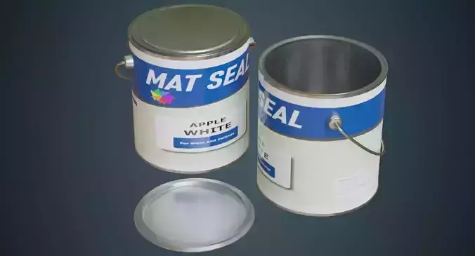 Paint Can 2A Low-poly 3D model